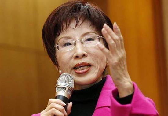 中国国民党主席洪秀柱。（台媒图）