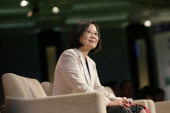 台湾地区领导人蔡英文。（图片来源：台湾“东森新闻云”）