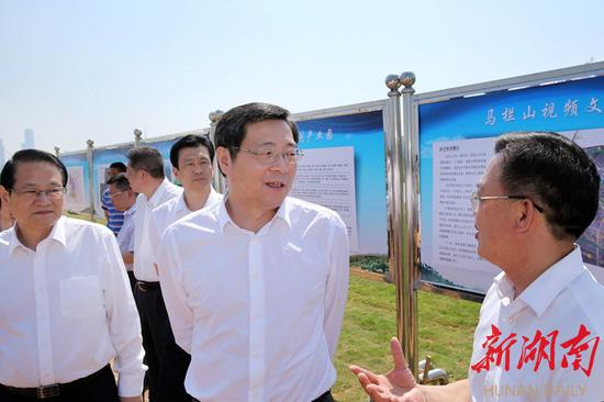 5月26日下午，杜家毫在长沙调研马栏山视频文化园规划建设情况。记者 罗新国 摄