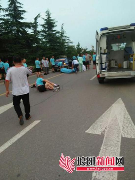 事故现场。 琅琊新闻网 图