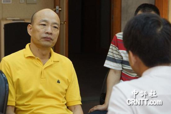 2017年国民党主席选举参选人韩国瑜（图片来源：中评社）