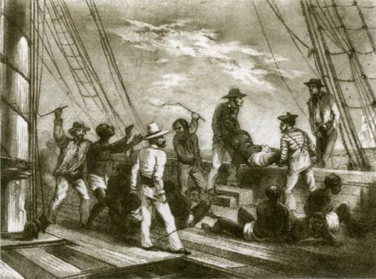 △资料 美国历史上的黑人奴隶贸易