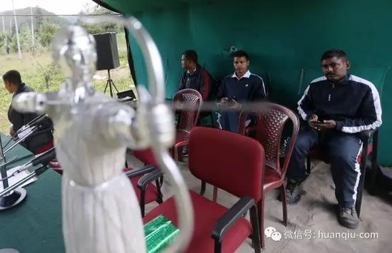 ▲身穿便服的印度军人