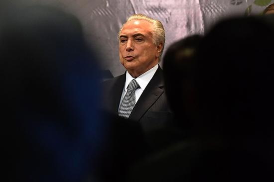 巴西总统特梅尔。视觉中国 图