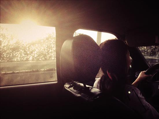 李少云出车。 &nbsp;澎湃新闻记者 朱莹 实习生 张盼 图