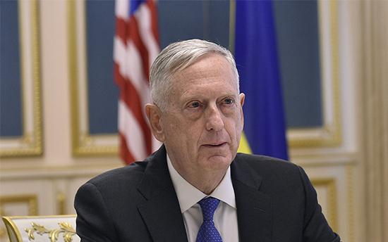 美国国防部长詹姆斯·马蒂斯（James Mattis）。 &nbsp;视觉中国 资料图