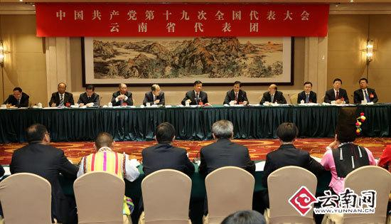 刘云山参加云南代表团讨论 记者雷桐苏/摄