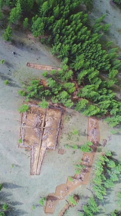 高勒毛都2号墓地航拍图。 本文图片 大河报