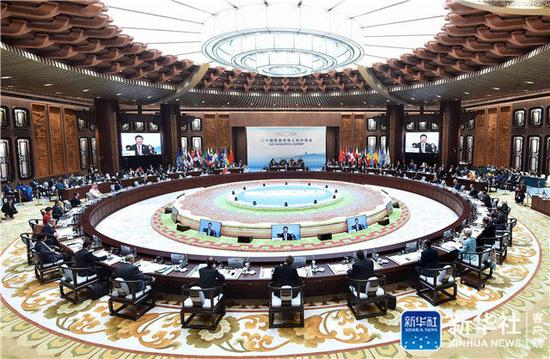 2016年9月4日，二十国集团领导人第十一次峰会在杭州国际博览中心举行。习近平主持会议并致开幕辞。新华社记者 李涛 摄