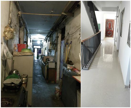 改造前后对比（央广网发 杨浦区供图）
