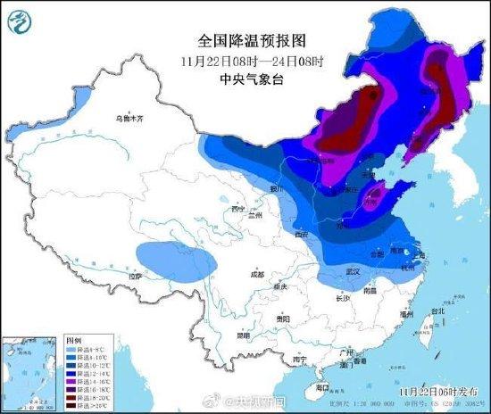 多地进入寒潮影响核心时段 我国有地方气温降到零下30度