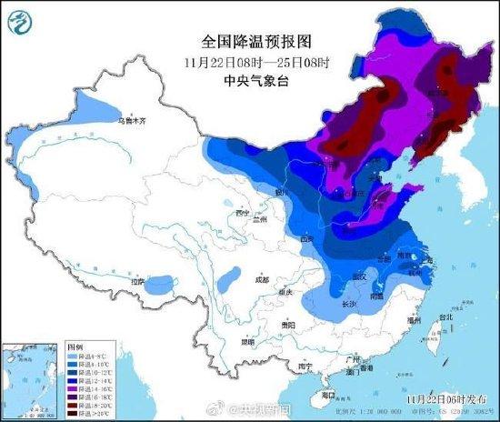 多地进入寒潮影响核心时段 我国有地方气温降到零下30度