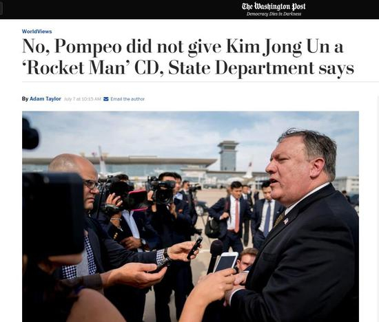 《华盛顿邮报》报道截图