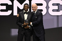 兑现天赋！登贝莱20岁转会费1.47亿世界第2，28岁拿金球+足球先生