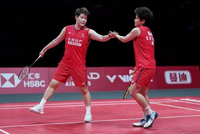 世界羽联年终总决赛淘汰赛对阵：刘圣书/谭宁 VS 白荷娜/李绍希