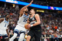 约基奇50+三双 华子40+遭逐&致命挑战 穆雷9记三分 掘金擒狼