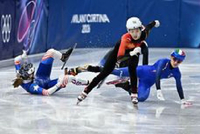 短道速滑女子500米预赛：王欣然、张楚桐和范可新全部晋级1/4决赛