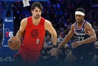 76人击退开拓者 格莱姆斯31分 VJ关键中投 阿夫迪亚三分12中2