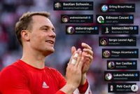 拜仁官方在社媒询问球星对诺伊尔的印象：卡西、埃德森等评价高