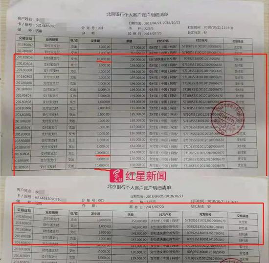 ▲8月8日，仅一天时间里，李达在直播平台打赏了6.3万元