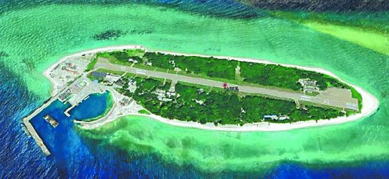 “谷歌地球”上的太平岛