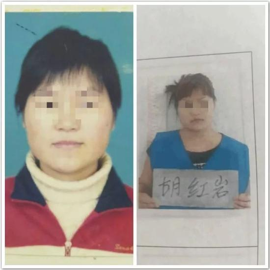 左为真胡红岩，右为假胡红岩。受访者供图