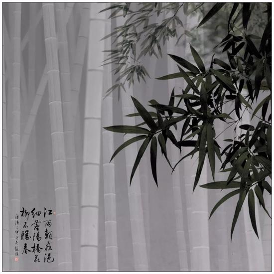 《墨竹》