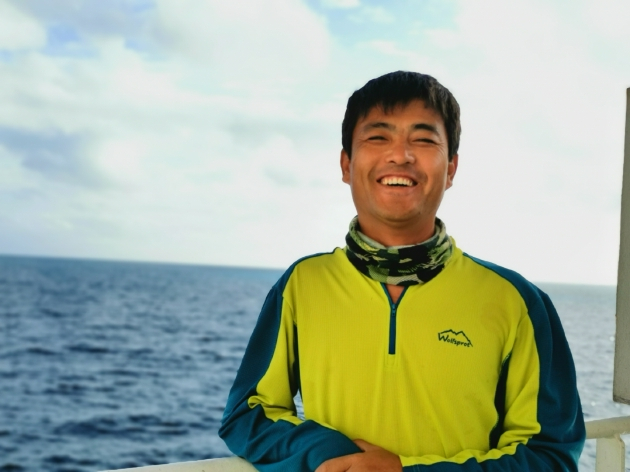 海洋垃圾清理志愿者李波 图片由本人提供