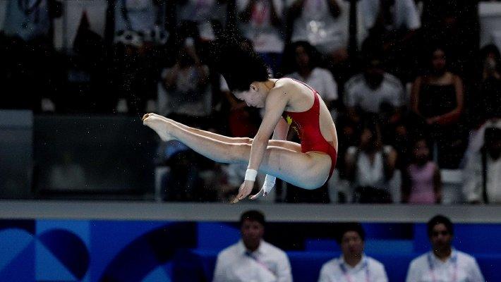 全红婵跳水女子10米台摘金