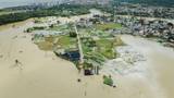 台风过境 海南多地水位上涨