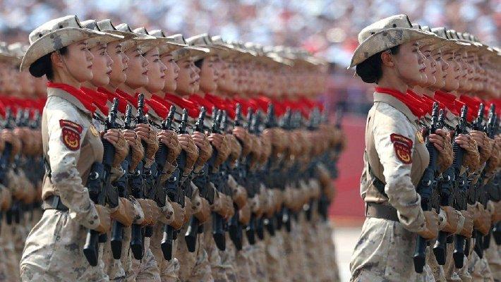 抗战胜利80周年阅兵仪式：民兵方队
