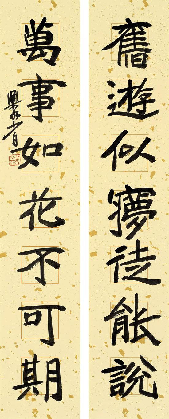 旧游万事联 68cm×13cm×2　2018年