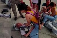 生死时刻女大学生跪地救人 却因这个动作被质疑