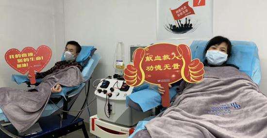 唐力琴、唐立军姐弟 图片来源：武汉血液中心