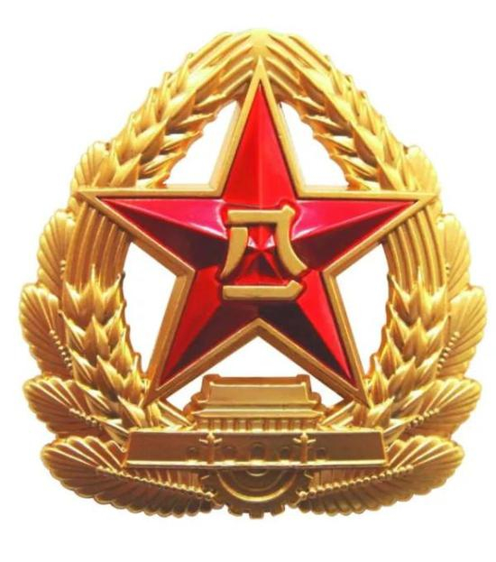 07式金属大帽徽
