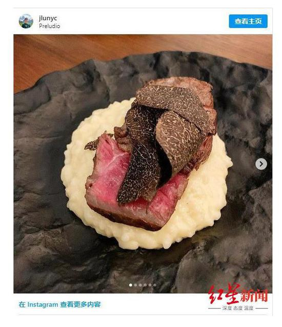 ▲乔恩在新加坡最常光顾的餐厅，是仅有两年历史的前卫餐厅Preludio。截图自Instagram