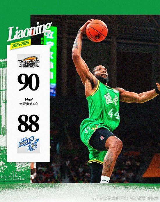 辽宁力克宁波 付豪16+10 王岚嵚12+5 威尔斯26分