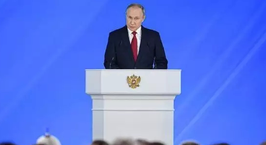 ▲普京发表国情咨文。资料图