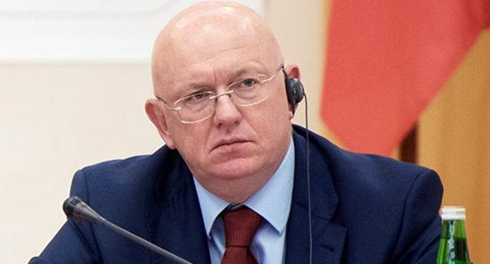 俄罗斯常驻联合国代表涅边贾（图片来源：俄罗斯卫星网）