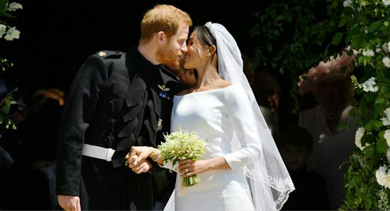哈里王子与梅根于当地时间19日举行婚礼。（图片来源：路透社）
