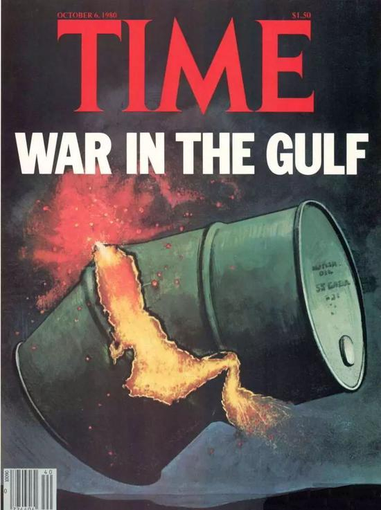▲《时代》周刊在1988年封面《海湾的（美伊）战争》