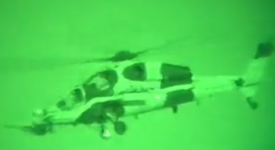 土耳其T-129武装直升机打击库尔德工人党 图源：土耳其国防部