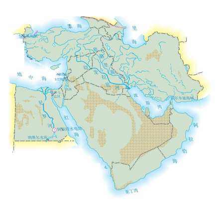 中东地区的主要淡水资源分布