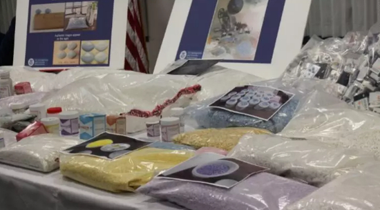 ▲美国海关查获的假药 图据CNN