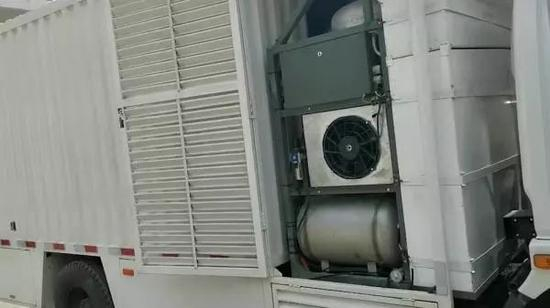 庞青年介绍的“水解制氢”设备。&nbsp; 截屏图