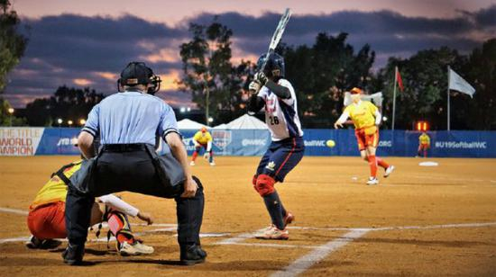 U19世界杯女垒赛现场。（图：“中央社”）