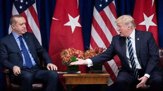 ▲埃尔多安与特朗普
