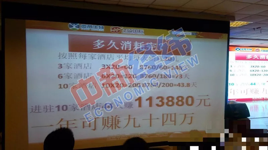 某保健品公司培训现场 来源：受访者供图