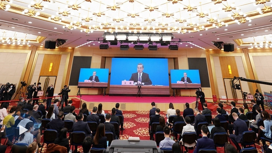 记者会现场&nbsp; &nbsp;新华社 图