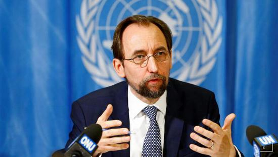 联合国人权事务高级专员扎伊德•拉阿德•侯赛因（Zeid Ra’ad al-Hussein）